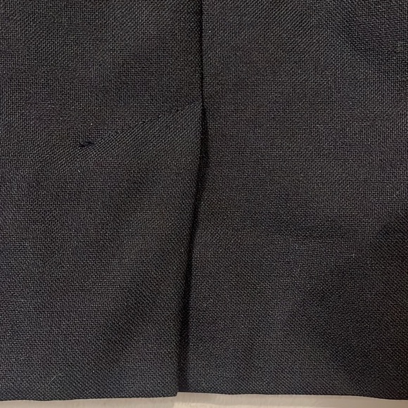 MaxMara Women’s Career Black Wool-Silk Blend Straight Skirt Sz 8 - Picture 3 of 5